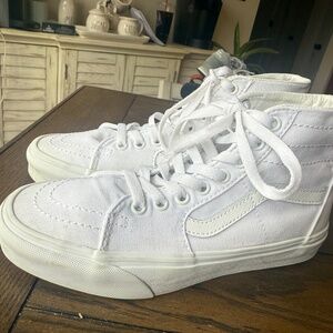 Vans white high top